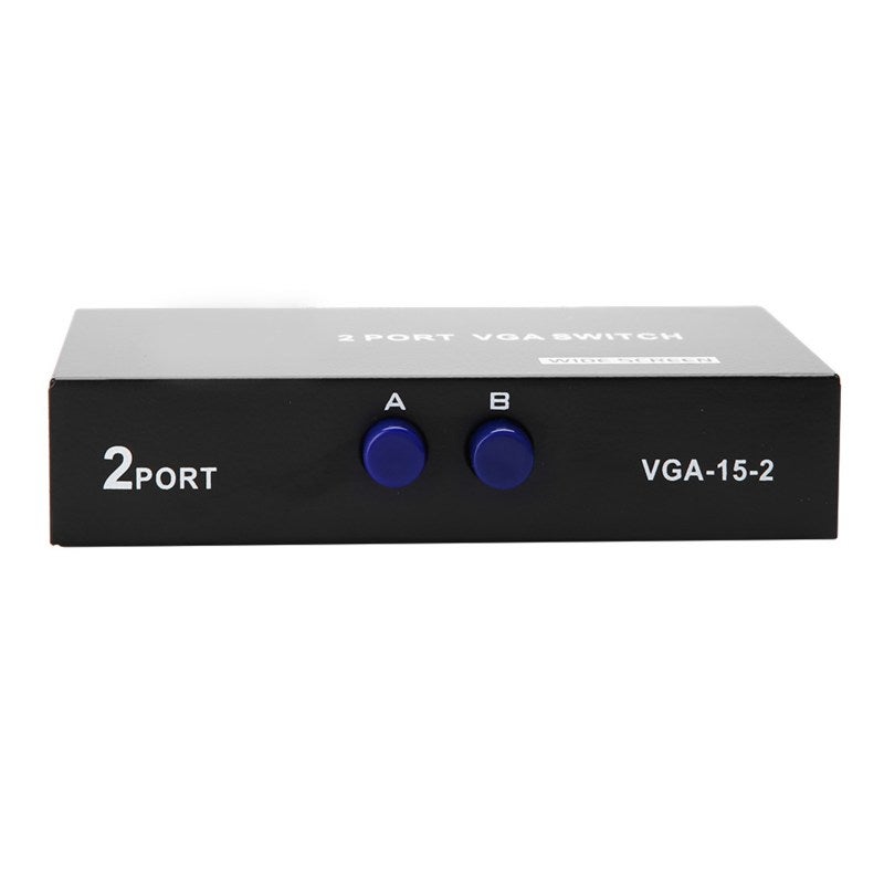 مبدل VGA - مدخلان ومخرج واحد - لتوصيل جهازي كمبيوتر بشاشة واحدة - دون فقدان للبيانات مناسب لأجهزة العرض - Image 4