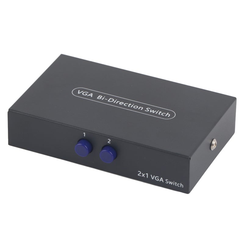 مبدل VGA - مدخلان ومخرج واحد - لتوصيل جهازي كمبيوتر بشاشة واحدة - دون فقدان للبيانات مناسب لأجهزة العرض - Image 1
