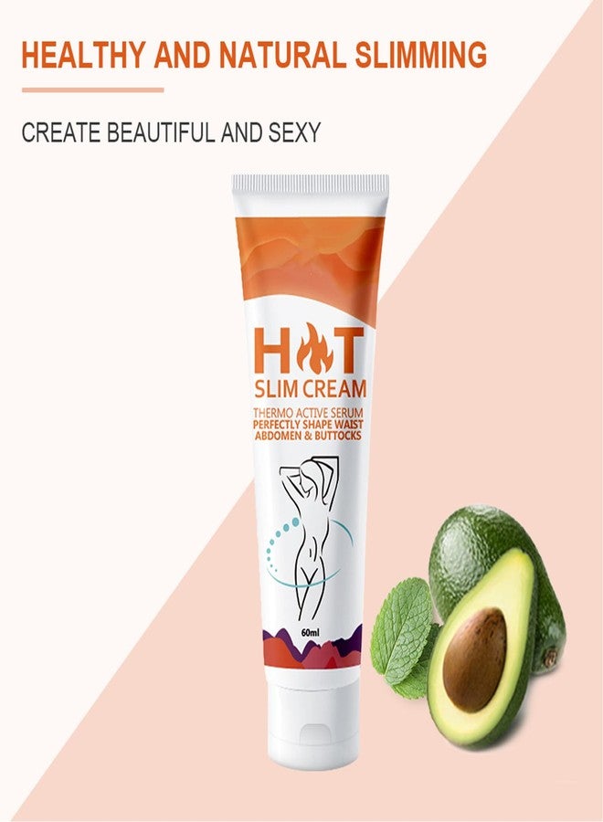 Grospe 2 PCS Hot Slim Cream,Slimming Fat Burning Cream, Thermo Active Serum,Perfectly Shape Waist Abdomen & Buttocks - Firming Body Lotion for Women and Men and Body Sculpting Cellulite Workout Cream - Image 3