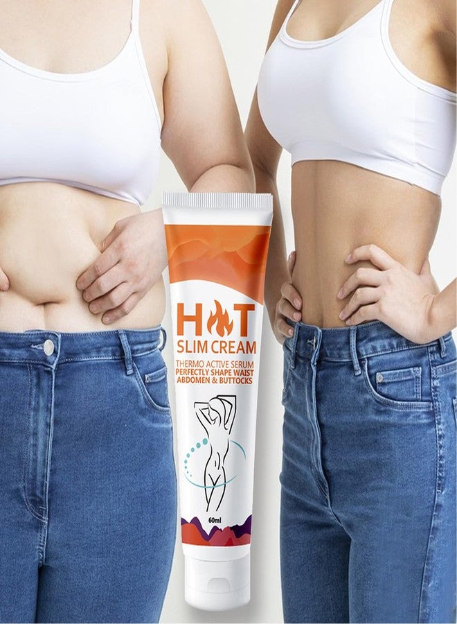 Grospe 2 PCS Hot Slim Cream,Slimming Fat Burning Cream, Thermo Active Serum,Perfectly Shape Waist Abdomen & Buttocks - Firming Body Lotion for Women and Men and Body Sculpting Cellulite Workout Cream - Image 2