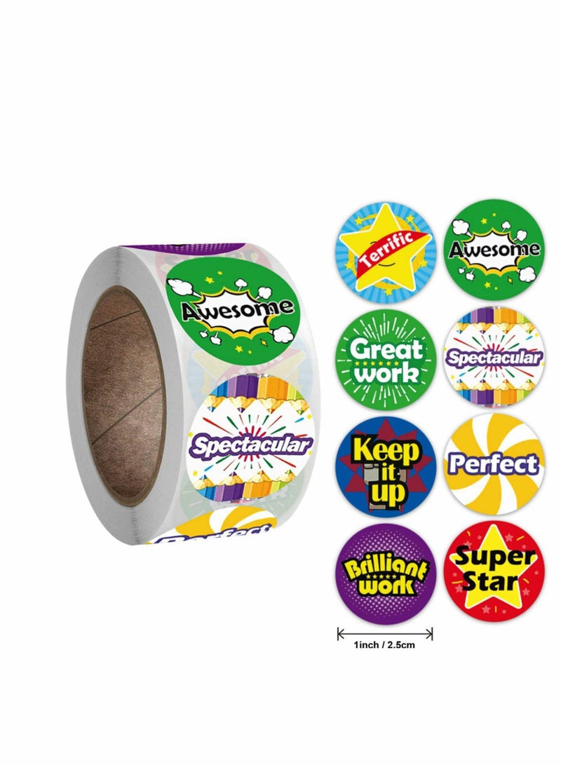 KASTWAVE 1000 PCS Reward Stickers for Teachers,  School Stickers for Kids in 16 Designs, 1 Inch Animal Stickers School Stickers with 16 Assorted Designs for... - Image 2