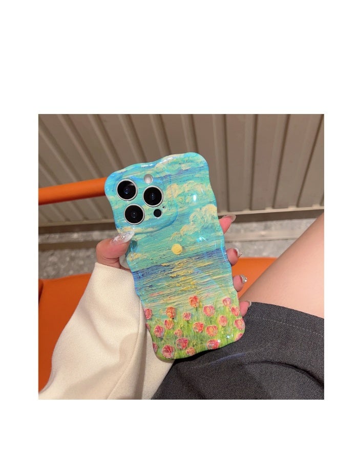 Beauenty The new twisted edge magnetic flower is suitable for iPhone16 series mobile phone case. - Image 2
