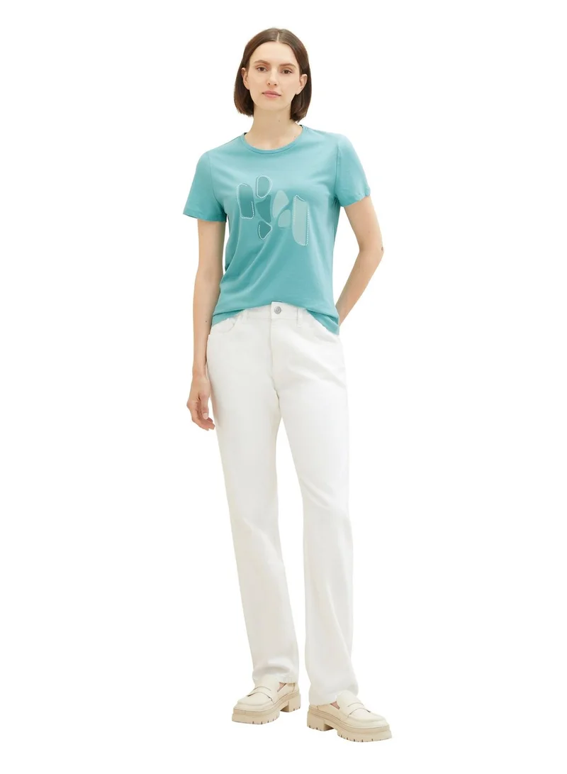 TOM TAILOR Graphic Round Neck T-Shirt