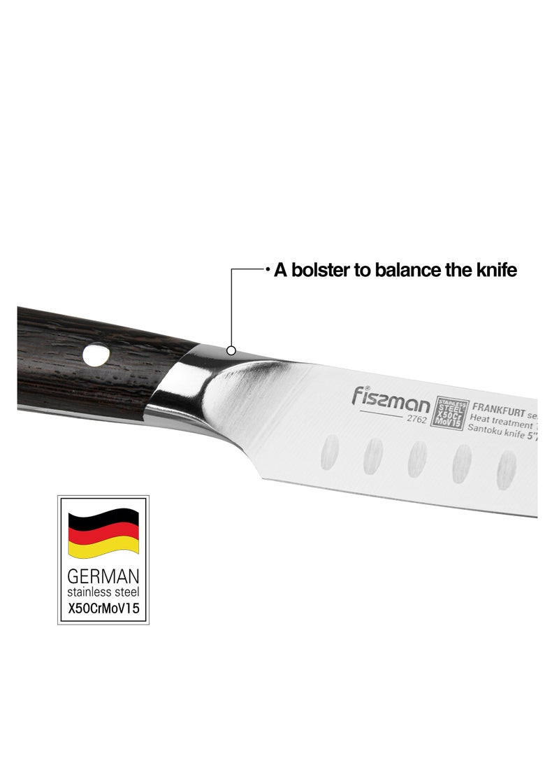 Fissman سكين سانتوكو 5'' من سلسلة فرانكفورت مع مقبض قوي وأنيق - Image 3