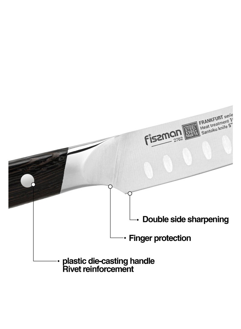 Fissman سكين سانتوكو 5'' من سلسلة فرانكفورت مع مقبض قوي وأنيق - Image 2