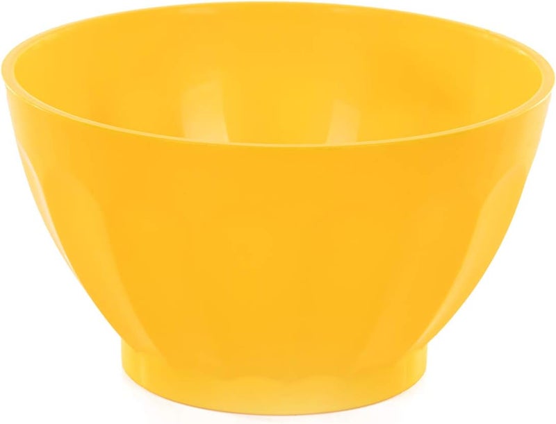 Mintra Office Mintra Unbreakable Plastic Bowl YELLOW 4pk  Medium 750ml 25oz 55inW x 3inH  Part Of A Set  Salad Snacks Breakfast Cereal Fruit Popcorn Soup Colorful Shatterproof BPA Free - Image 5