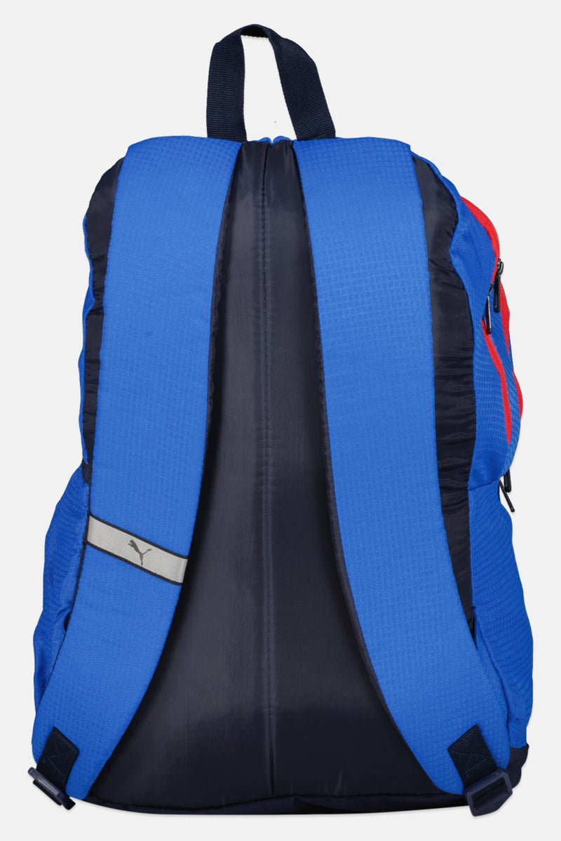 PUMA حقيبة ظهر للرجال بشعار العلامة التجارية، زرقاء - Image 2