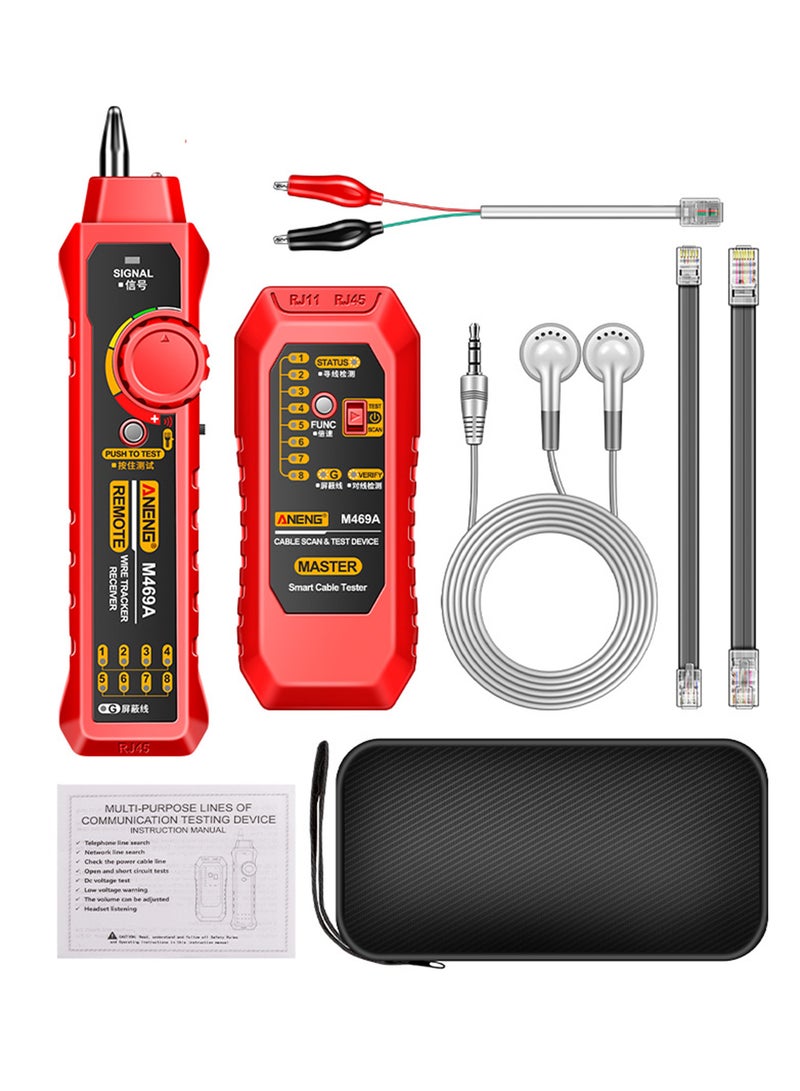 ANENG M469A Network Cable Finder Multifunctional Cable Finder Anti-Interference Testing Instrument Find The Break Point of Network Line And Check The Line  - Image 1