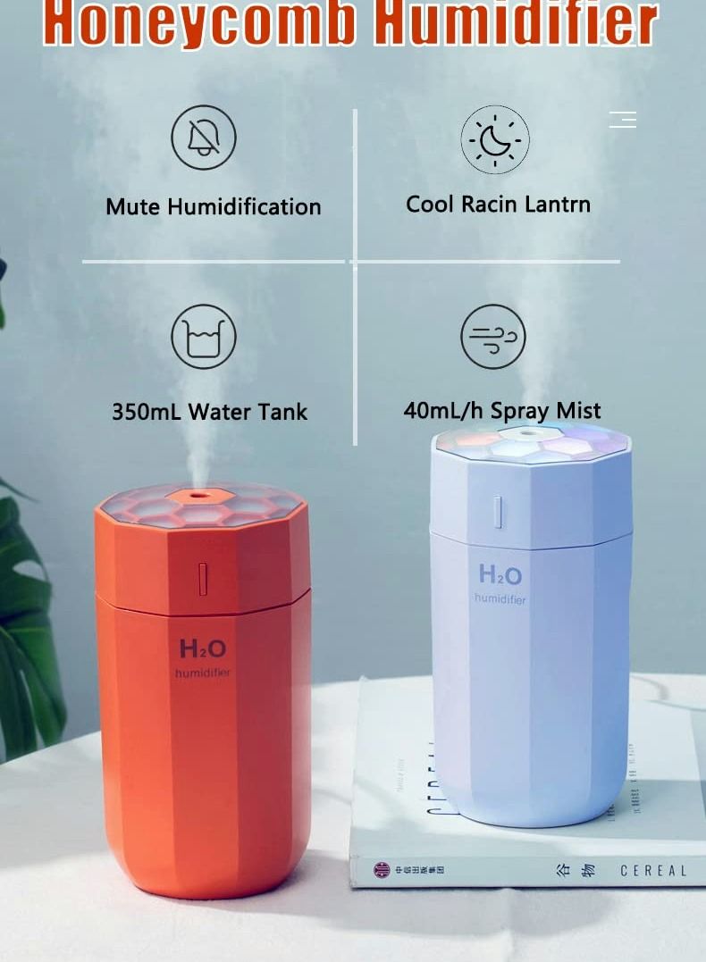 Excefore Portable Mini Humidifier, Small Cool Mist Humidifier, USB Personal Desktop Humidifier for Bedroom Travel Office Home, Auto Shut-Off - Image 2