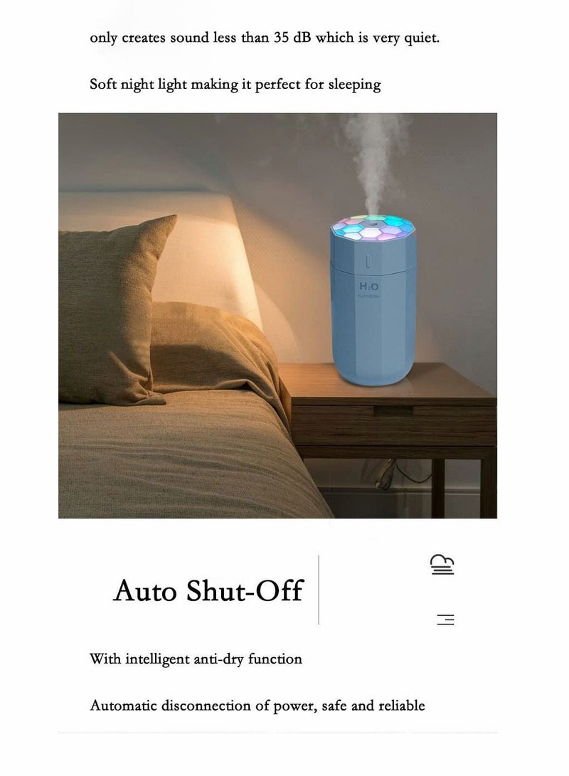 Excefore Portable Mini Humidifier, Small Cool Mist Humidifier, USB Personal Desktop Humidifier for Bedroom Travel Office Home, Auto Shut-Off - Image 5