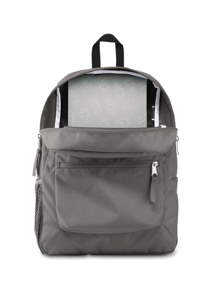 JanSport Unisex Fashion Backpack Cross Town Graphite Grey - Image 3