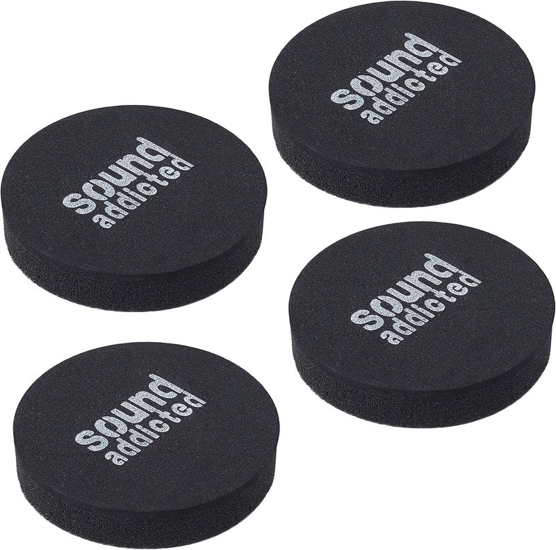 Sound Addicted Isolation Pads for Soundbar - Anti Vibrations Foam Pads Feet (4Pack) 2.5'' x 0.65'' Suitable for Most Sound bars - BarPads (Round) - Image 1