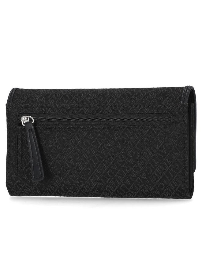 NAUTICA Womens Carryall The Perfect Carry All Money Manager Wallet Oraganizer With Rfid Blocking Black Jacquard One Size Us  - Image 3
