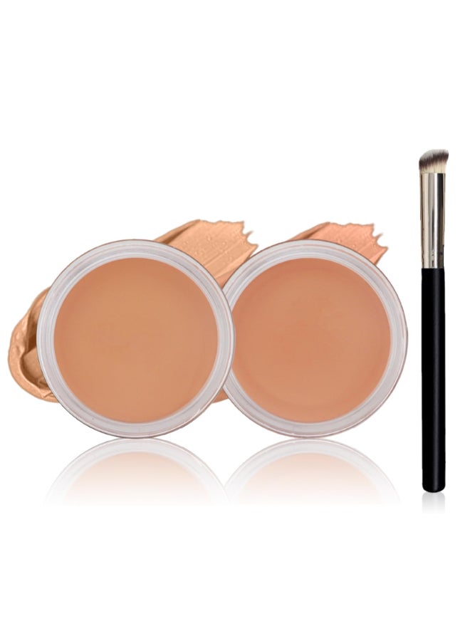 QIUFSSE Under Eye Concealer for Dark Circles Color Corrector Pro Concealer de oieras Longlasting Cover up Makeup LonglastingWaterproof Set C0506 - Image 2