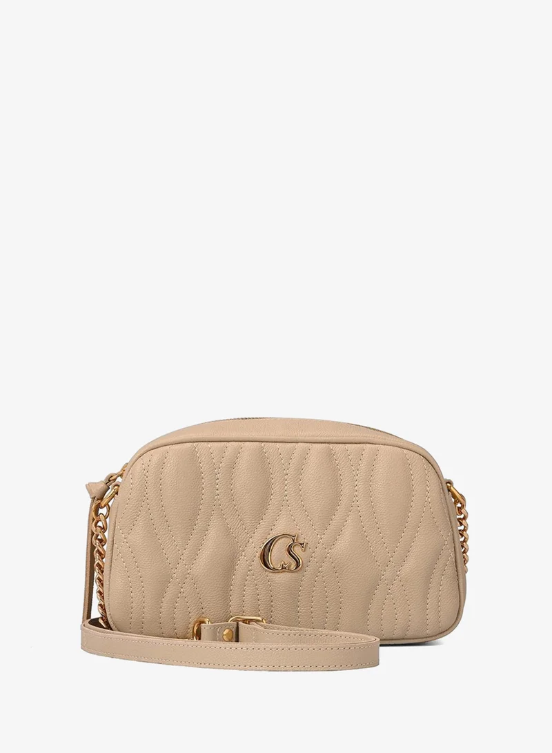 Carmen Steffens Quilted Bag Texture Off-White