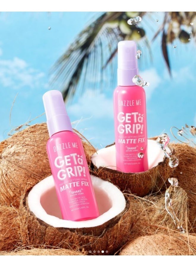 Dazzle Me Get A Grip! Matte Fix Makeup Setting Spray 60ml – Long Lasting Makeup Fixer, Oil Control, Sweat & Smudge Resistant with Shine-Free Matte Finish - Image 2