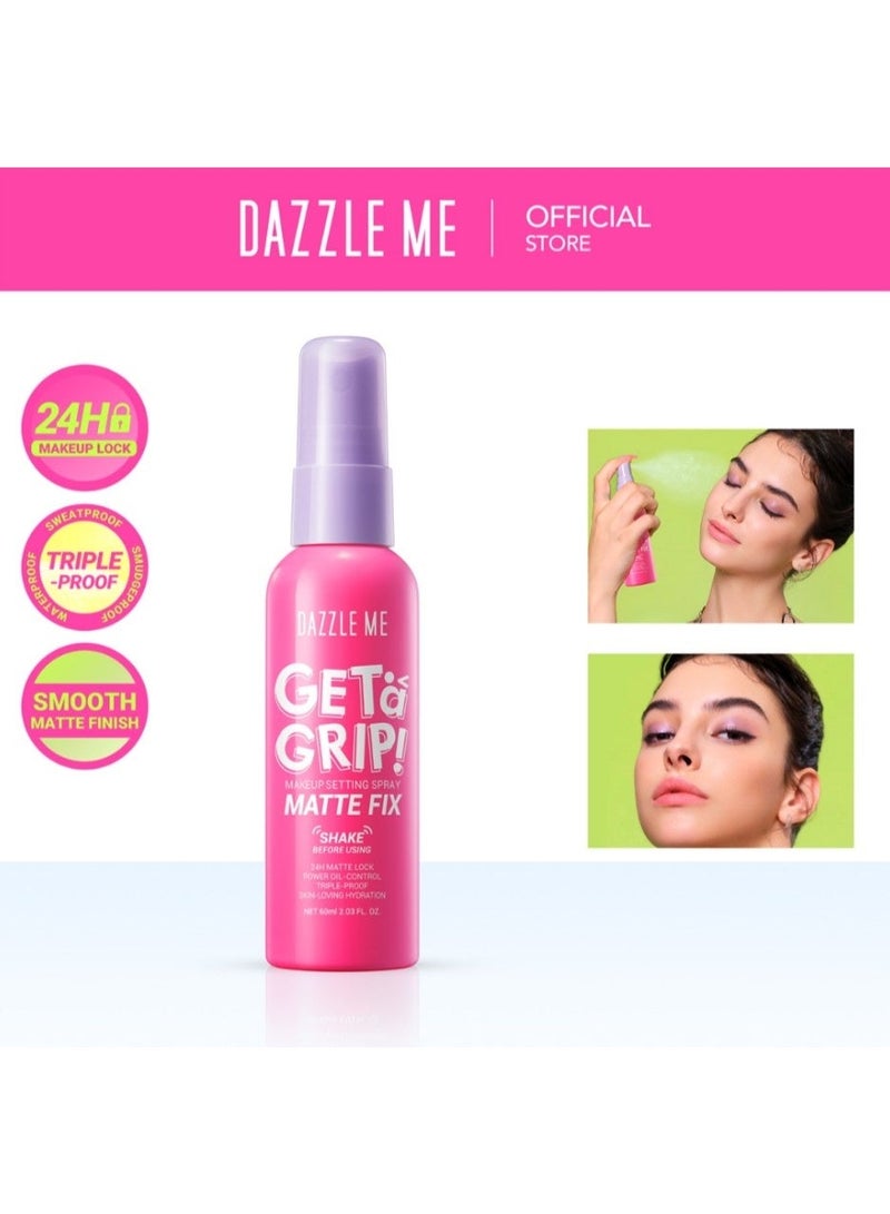 Dazzle Me Get A Grip! Matte Fix Makeup Setting Spray 60ml – Long Lasting Makeup Fixer, Oil Control, Sweat & Smudge Resistant with Shine-Free Matte Finish - Image 4