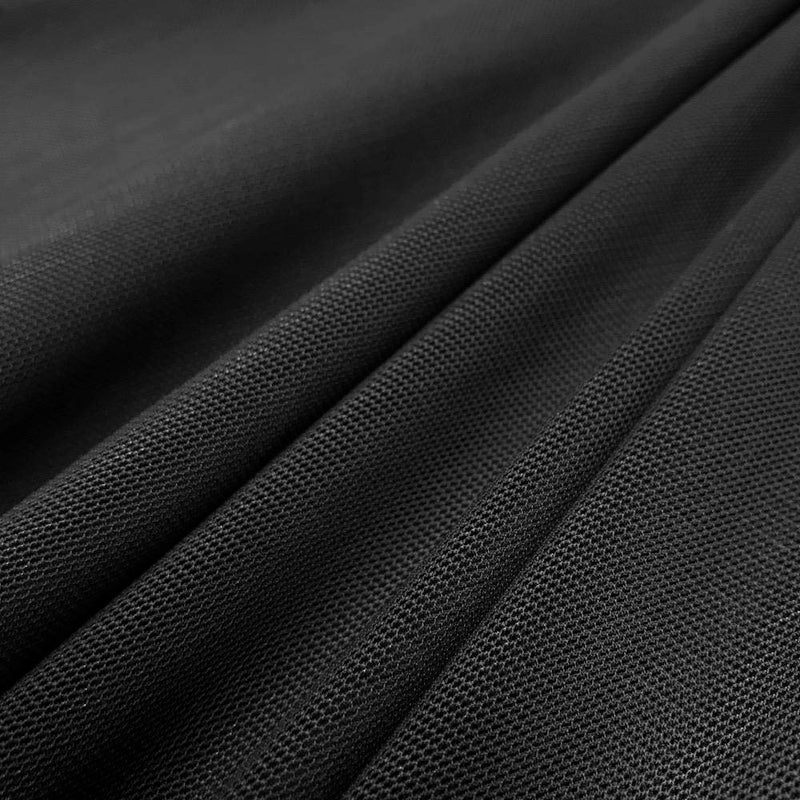 Power Mesh Fabric 4Way Stretch Dancewear Sportswear Fabric 60 Wide Lightweight Sheer 90 Nylon 10 Spandex for Sewing 2 Yards Black