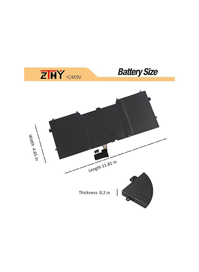 ZTHY 55Wh C4K9V 7.4V Replacement Laptop Battery For Dell Xps 12 9Q33 -L221X 13 9333 Ultrabook 13 Xps13 13-L321X 13-L322X Xps L321X L322X Series 3H76R 489Xn Pkh18 - Image 4