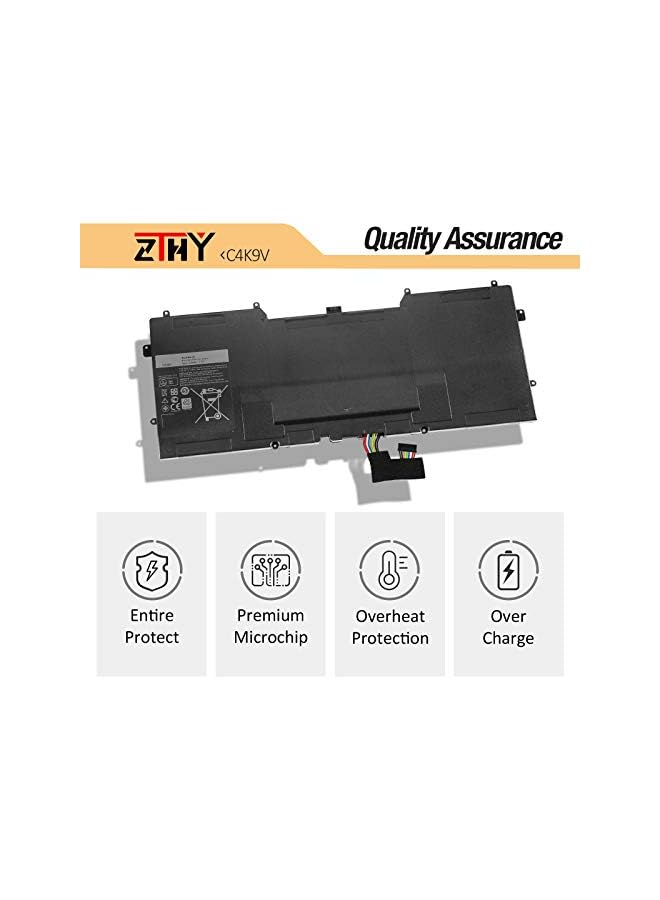 ZTHY 55Wh C4K9V 7.4V Replacement Laptop Battery For Dell Xps 12 9Q33 -L221X 13 9333 Ultrabook 13 Xps13 13-L321X 13-L322X Xps L321X L322X Series 3H76R 489Xn Pkh18 - Image 2