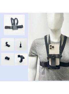 Generic Set of Mobile Phone Chest Mount Harness Strap Holder Cell Phone Clip Action Camera  - Image 2