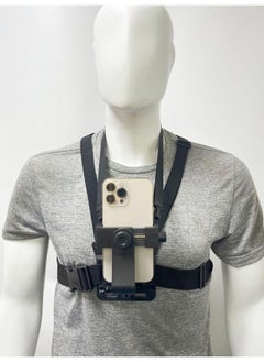 Set of Mobile Phone Chest Mount Harness Strap Holder Cell Phone Clip Action Camera
