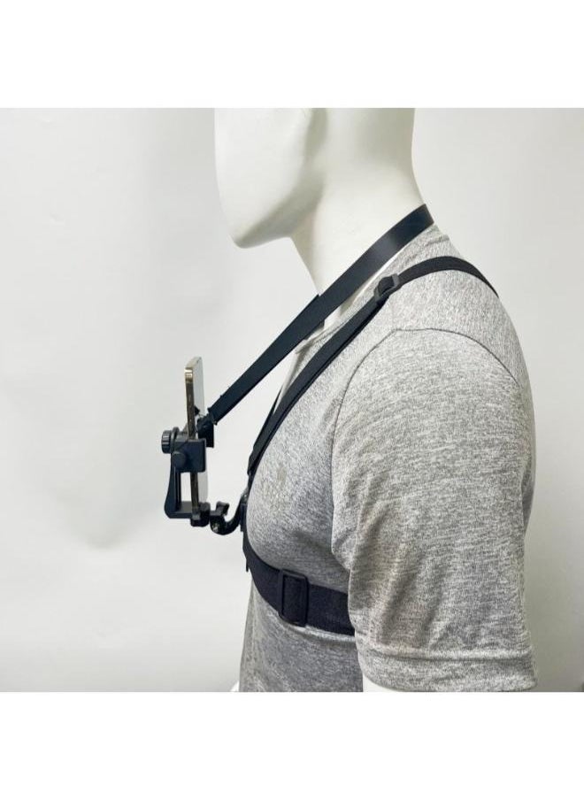 Generic - Set of Mobile Phone Chest Mount Harness Strap Holder Cell Phone Clip Action Camera - Image 1