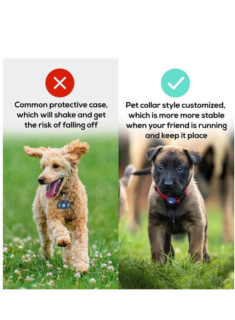 SOLARAE 2 Pack Silicone Pet Collar Case for Airtags - Image 3