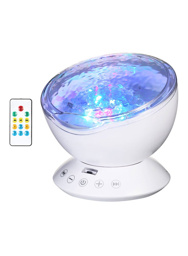 Ocean Wave Projector Lamp White - Image 1