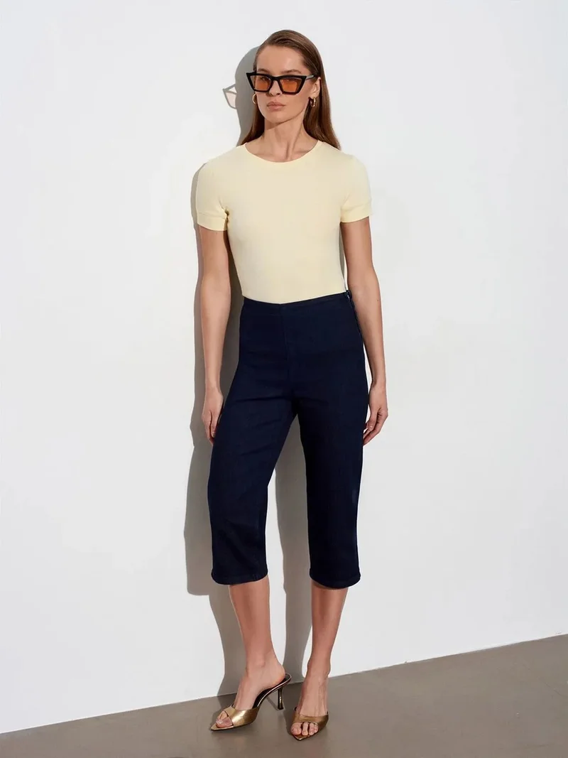 ديلفين DILVIN Women's Slim Fit Crew Neck T-Shirt