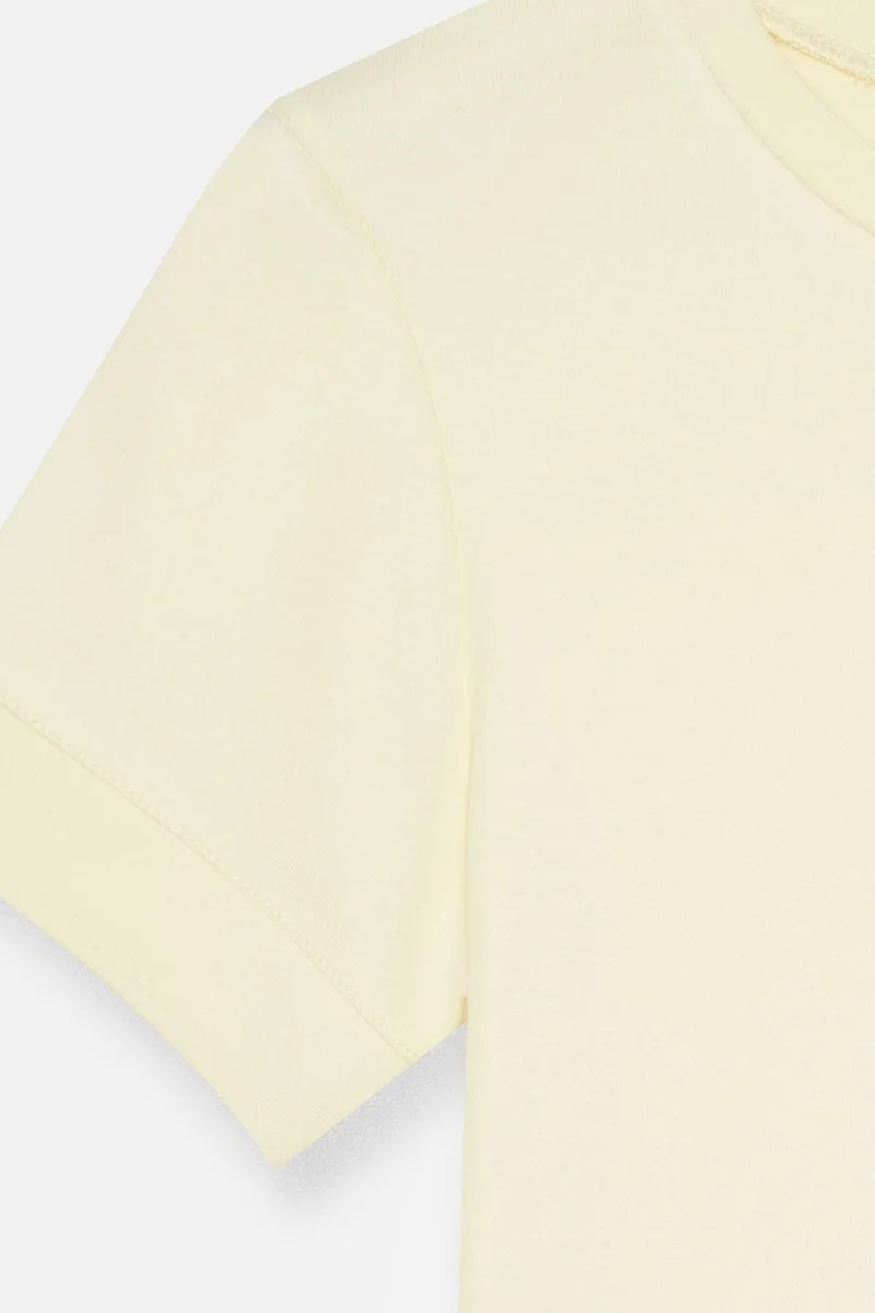 Dilvin Cream Natural DILVIN Women's Slim Fit Crew Neck T-Shirt for Women | Best Price UAE