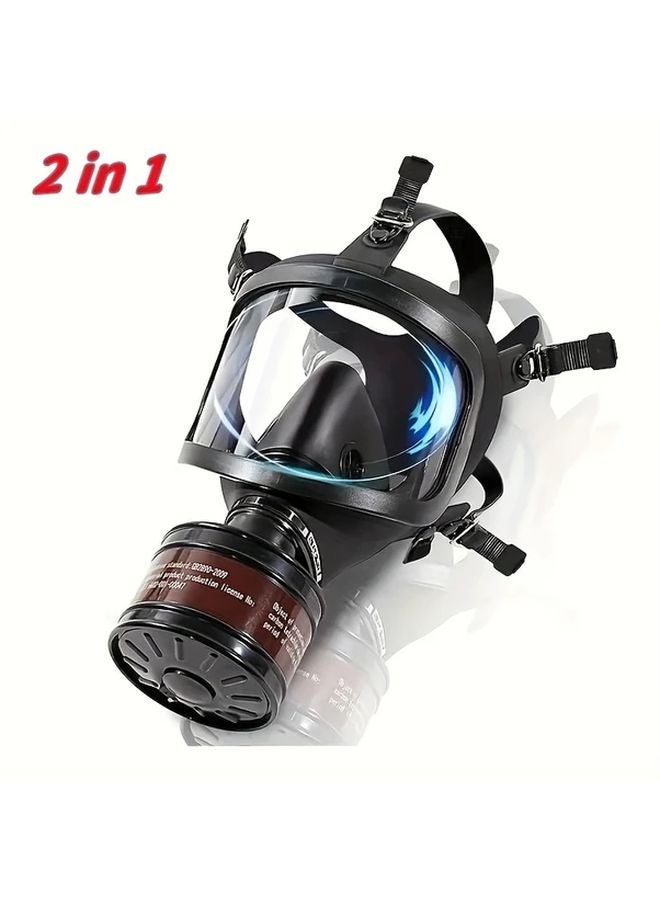 نموذج 14 قناع غاز قابل لإعادة الاستخدام للوجه الكامل مع مرشحات كربون نشط 40 ملم - Image 1