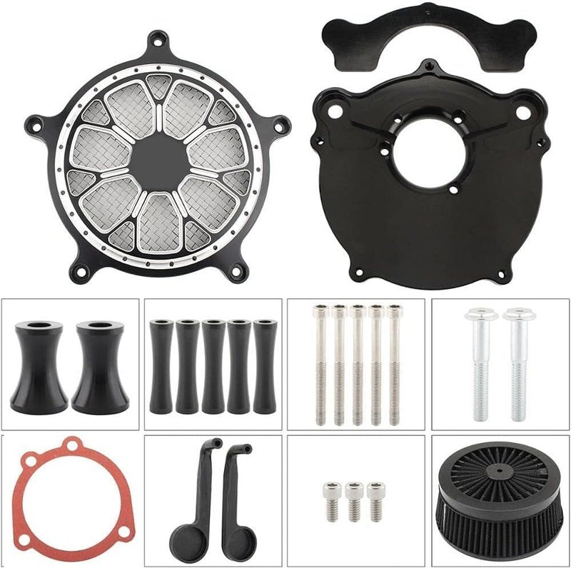 QASULER Motorcycle Air Filter Intake Kit - Image 3