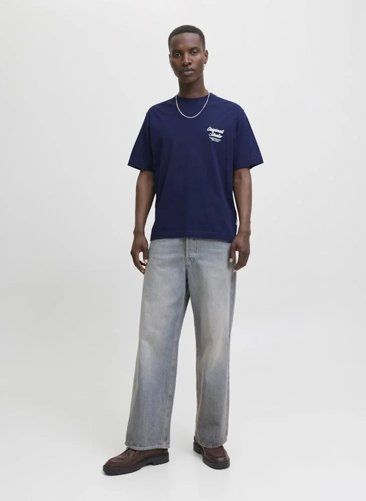 JACK & JONES Graphic Crew Neck Regular Fit T-Shirt