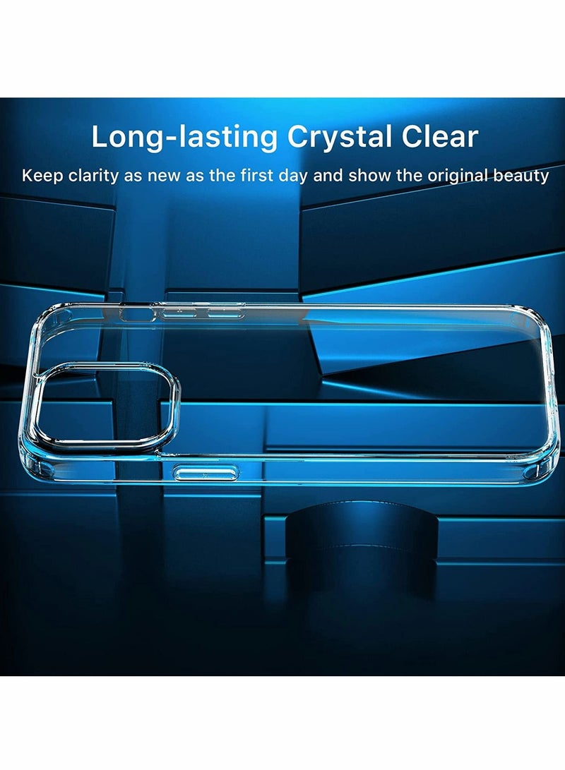 Y&D Clear Case for iPhone 14 Pro 6.1 inch, Mood Series Hard PC + Soft TPU Non-Yellowing Drop Protection Scratch-Resistant Protective Shockproof Lightweight Slim Crystal Phone - Image 2