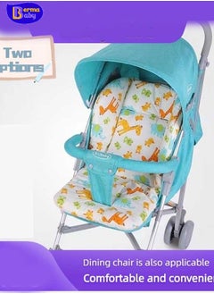 Berma Baby Baby Girls Boys Stroller Seat Covers Universal Cartoon Floral Soft Thick Pram Car Seat  - Image 1