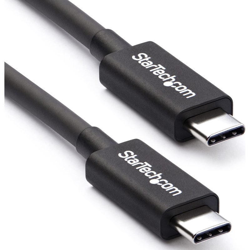 Startech.com StarTech 40Gbps Thunderbolt 3 Cable 0.5M - USB-C 100W PD, 5K/4K @ 60Hz, Certified TB3 Charger Cord - Image 2