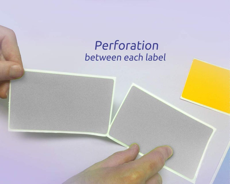 NextDayLabels 500 Rectangle Stickers (3" x 5") - Color Coding Labels Roll - Moving Labels for Boxes, Colored Inventory Stickers for Packing, Organizing, and Storage (Gray) - Image 3