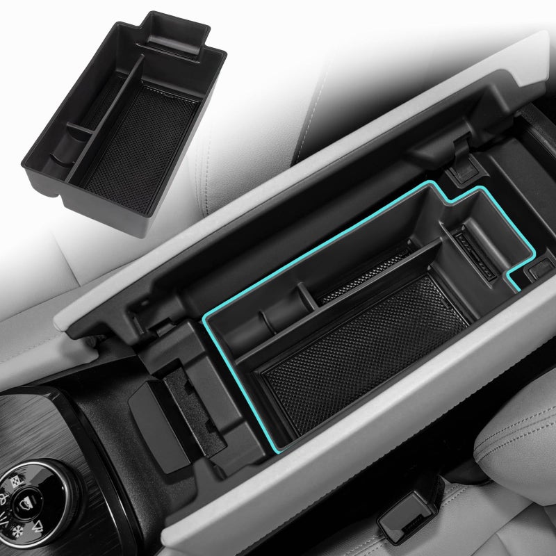 Neepiar Center Console Organizer Compatible with Nissan Rogue 2021 2022 2023 2024 2025 2026 Armrest Storage Box Insert Tray Interior Secondary AccessoriesArmrest Storage Tray