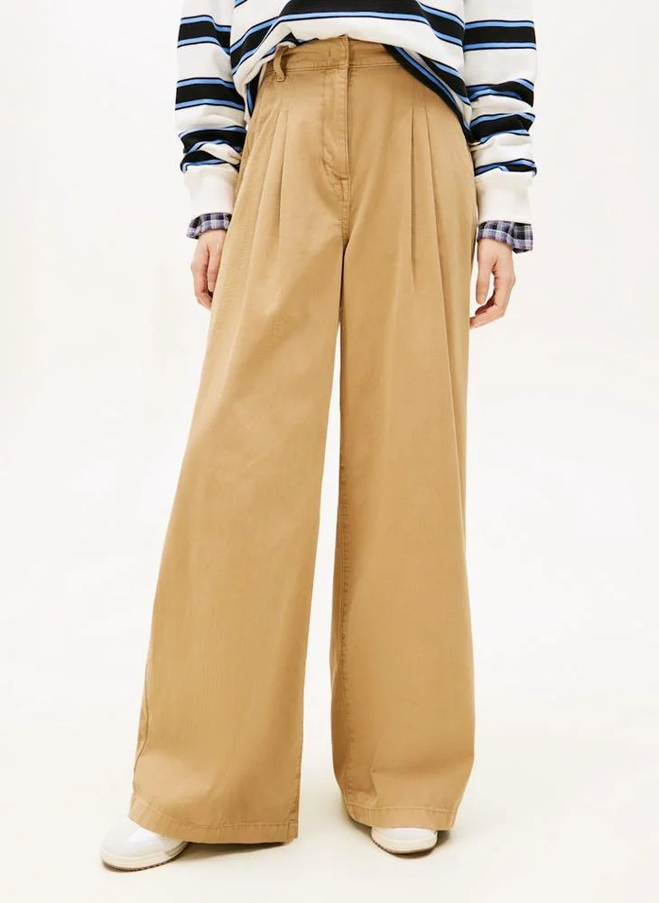 تومي جينز تشينو واسع الساق كاجوال