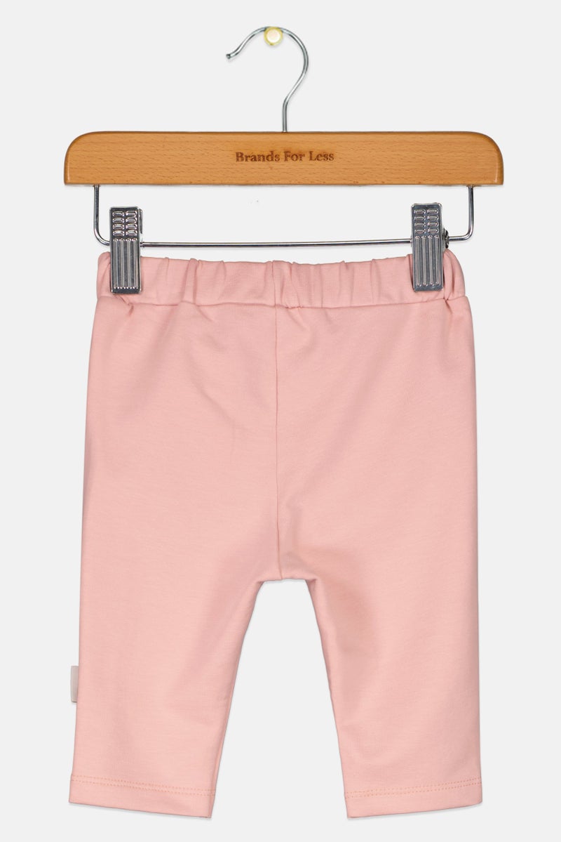 Sophie la girafe Toddlers Girl Embroidered Logo Pull On Leggings, Pink - Image 2