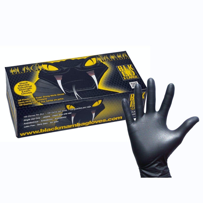 Black Mamba Super Strong Nitrile 100 Glove Box Extra Large