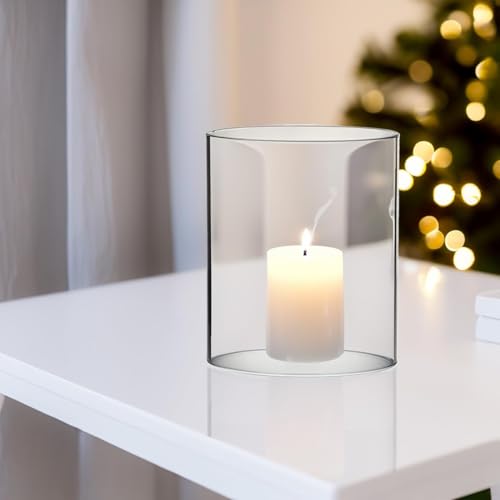 MISAA URNS Akhand Diya Glass Cover Only - Small Size Borosilicate Oil Lamp Glass Cover Without Diya (3 X 4 INCH) - Image 2