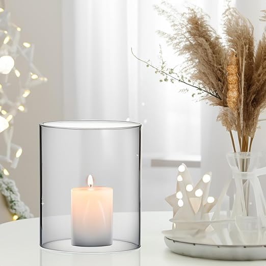 MISAA URNS Akhand Diya Glass Cover Only - Small Size Borosilicate Oil Lamp Glass Cover Without Diya (3 X 4 INCH) - Image 3