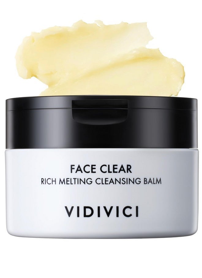 Vidivici VIDIVICI Face Clear Rich Melting Cleansing Balm - Korean Makeup Remover - Gentle Face Wash, Pore are, Sebum & Blackhead Care - Balm to Oil Formula, 3.38oz.  - Image 1