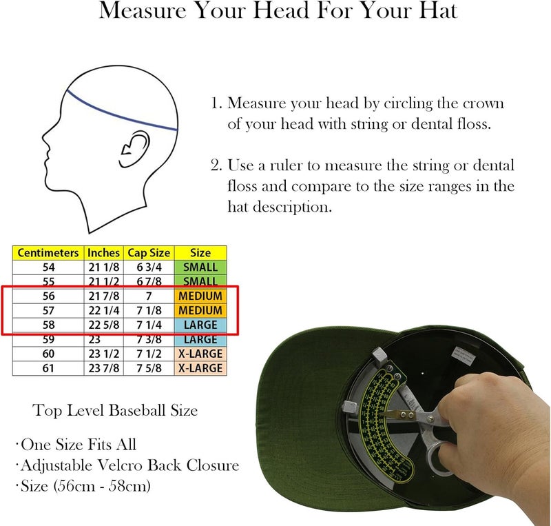 Top Level Baseball Cap Men Women - Classic Adjustable Plain Hat - Image 4