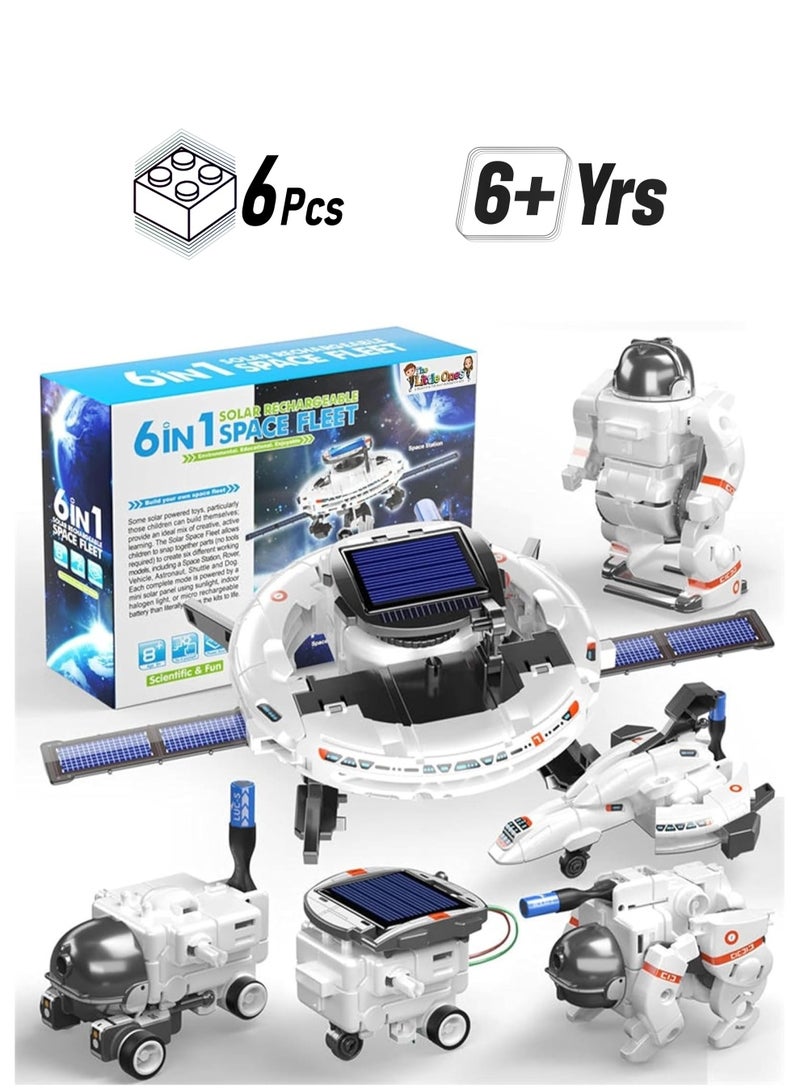 أرجت ARGT 6-in-1 Solar Robot Kit – DIY STEM Space Toy | Build Space Station, Shuttle, Rover & More | Educational Science Toy for Kids - Image 1