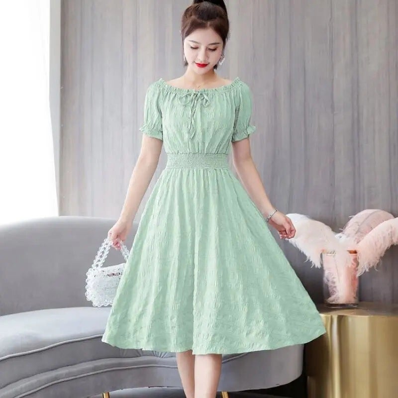 Hepburn style dress, elegant feminine daily styling - Image 4