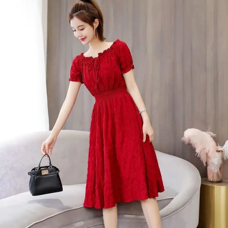 Hepburn style dress, elegant feminine daily styling - Image 3