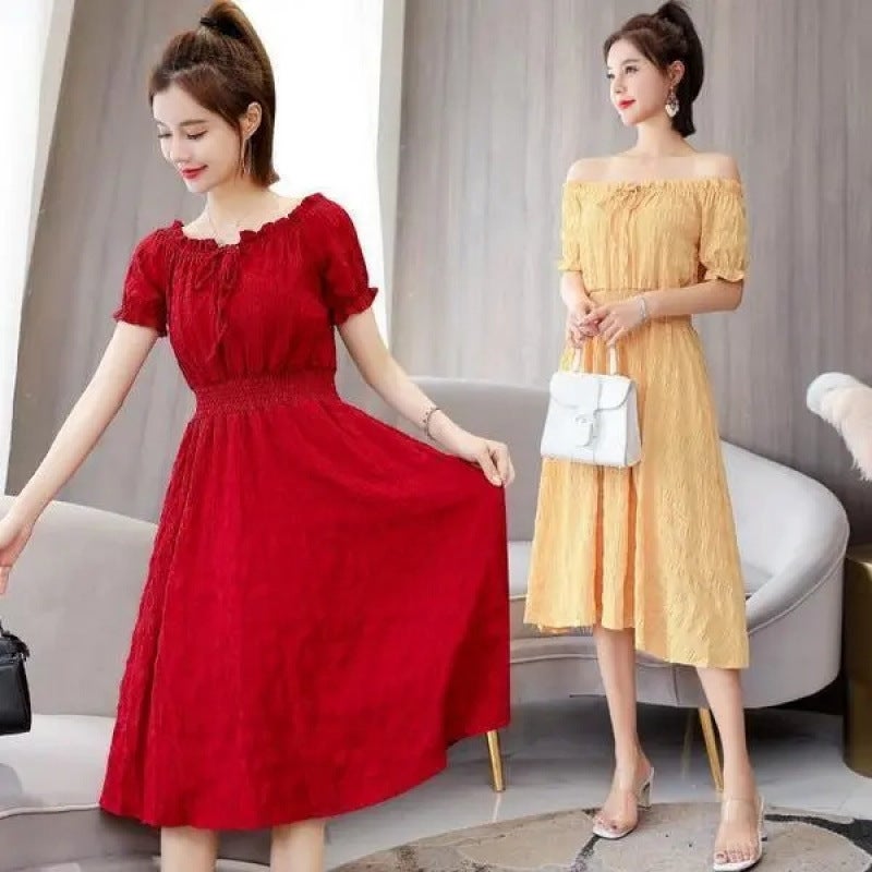 Hepburn style dress, elegant feminine daily styling - Image 2
